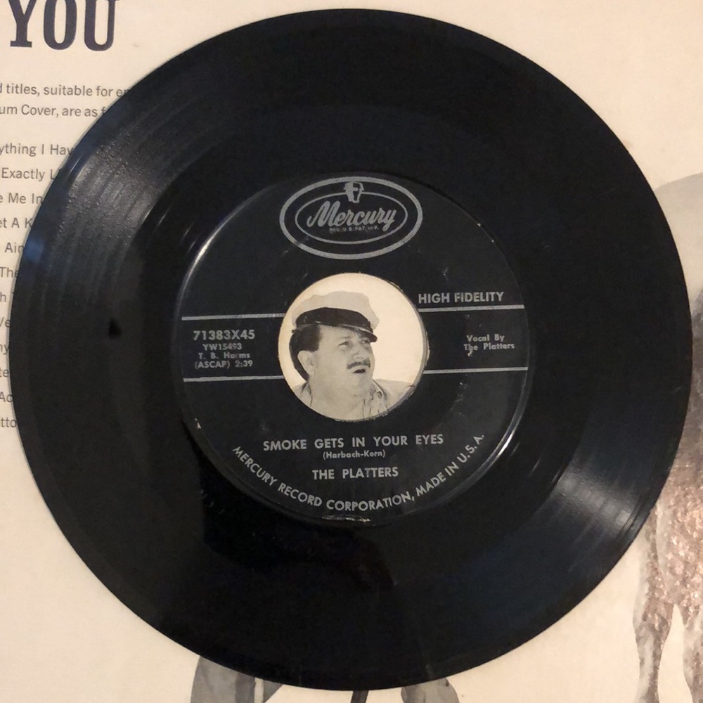 The Platters No Matter What You Are Vinyl 45 Record '58